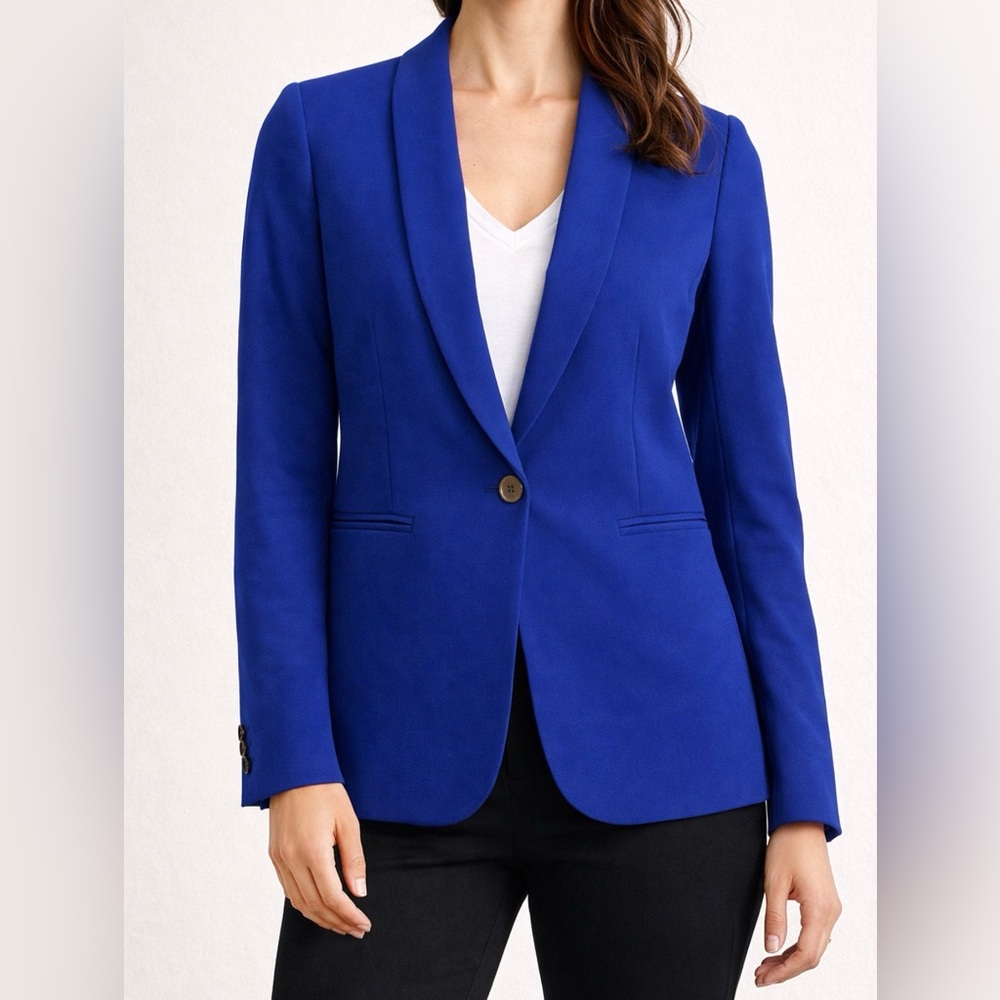 J. Crew Wool Blend Parke Blazer | Blue | Beautiful details | size 2P